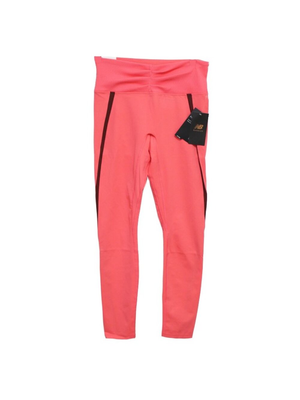 New Balance Bandier Women High Rise Tight Leggings Coral Pink Compression Small